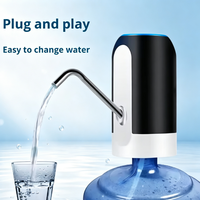 Pompe à eau potable électrique USB portable pour la maison et l'extérieur, mini pompe filtrante pour bouteille d'eau d'un gallon