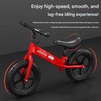 Vélo d'équilibre léger pour enfants avec siège souple réglable, vélo d'équilibre en acier à haute teneur en carbone pour enfants de 1 à 6 ans