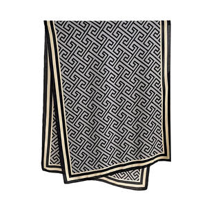 ผ้าขนแกะเทียมสีน้ำตาลยาวผ้าพันคอแคชเมียร์เทียมผ้าพันคออเนกประสงค์สำหรับฤดูใบไม้ผลิฤดูหนาวผ้าพันคอที่ให้ความอบอุ่นพร้อมโบว์ย้อมสีเรียบใช้ได้สองชั้น - Product Image 1