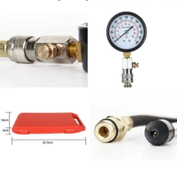 0-300PSI 8PCS Outil de test de diagnostic de pression moteur Kit de testeur de compression de cylindre pneumatique