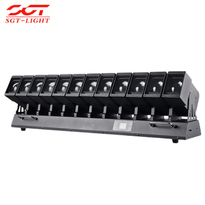 Barra de Luz Móvil Superbrillante 12x60W RGBW 4 en 1, Barra de Ondas 1260 DMX512 con Zoom, Luz de Escenario para DJ, Discoteca, Club Nocturno - Product Image 4
