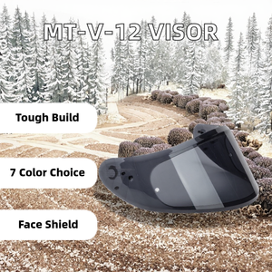 Nueva Visera para Casco <span class=keywords><strong>MT</strong></span> <span class=keywords><strong>MT</strong></span>-<span class=keywords><strong>V</strong></span>-12, Compatible con Cascos Integrales <span class=keywords><strong>MT</strong></span> Stinger <span class=keywords><strong>MT</strong></span> Thunder 3, Material de PC, 7 Colores Disponibles, 1 Año de Garantía - Product Image 2