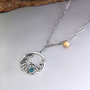 <b>Leaf</b> Shape Pendant <b>Necklace</b> Simple Design <b>Necklace</b> for Women Daily Wear - Product Image 2