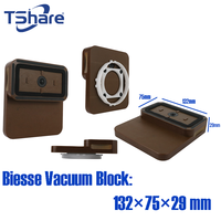 Ventouse à vide en plastique longue durée AS24M00425 Tshare marron 132*75*29mm pour centre d'usinage CNC Biesse, pièce pour le travail du bois