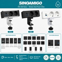 Multiprise à fixation sur bureau SINOAMIGO UK EU US