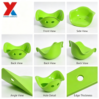 Coque de chaise pour enfants en plastique PP sur mesure, pièces moulées par injection, accessoire de chaise pour mobilier enfant, OEM ODM, couleur personnalisée