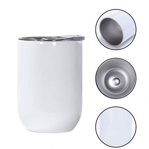 แก้วน้ำเก็บความเย็นสุญญากาศสแตนเลสทรงไข่ ขนาด 12 ออนซ์ สำหรับเด็ก ลาย DIY ซับลิเมชั่น เหมาะสำหรับใส่ไวน์ เบียร์ นม - Product Image 2