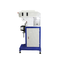 Machine de tampographie semi-automatique monocolore neuve pour l'impression d'étiquettes sur ampoules LED, casques et casques de sécurité (certifiée CE)