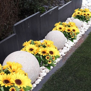 Bán buôn UV kháng DIY Nhựa Faux cây xanh Hướng Dương Nhân Tạo nhà máy ngoài trời cho nhà vườn lối vào trang trí - Product Image 4