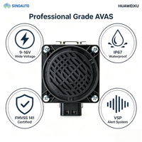 Véhicule homologué pour la route CVLVS01-b VSP EVAS IP67 Étanche 12V Plastique Solution OEM ODM Chariots de golf FMVSS 141 CAN Bus Programmable