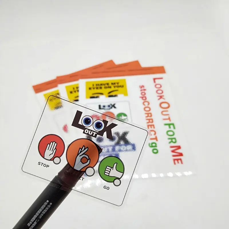 Прозрачные пластиковые наклейки с надписью Kiss Cut, на заказ съемные моющиеся прозрачные виниловые наклейки для печати листов