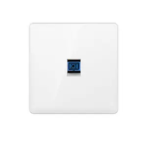 高品质白色电脑面板英国墙壁插座光纤插座网络电缆宽带插座板