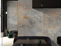 Revêtement mural fin en pierre flexible et imperméable pour table de salle à manger - Léger et ignifuge - Style moderne pour café