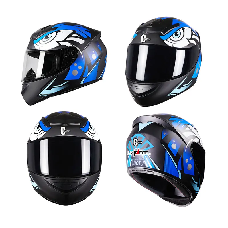 Man Bike Helmets Motocross Motorcycle Full Face Helmet Off-road Helmet WHITE/BLACK S/M/L/XL Safe Driving
