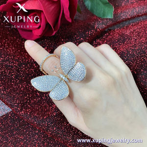 15827 Xu Pingジュエリー高級ジュエリーバタフライセットダイヤモンドリングはダイナミックレディリングにすることができます - Product Image 6
