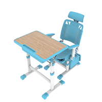 Ensemble de bureau et chaise réglables en plastique PP, réglage infini, inclinable, pour l'école (OEM/ODM)