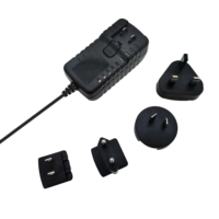 Chuangkesheng EU/US/AU/UK 12V 2.5A enchufe múltiple 30W 12V 2.5A adaptador de viaje internacional rápido Aebi 12V
