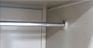 Lắp ráp kim loại <span class=keywords><strong>Locker</strong></span> cho văn phòng trường học phòng tập thể dục, 2 cửa thép lưu trữ <span class=keywords><strong>Locker</strong></span> với treo Rod - Product Image 3