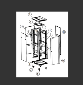 <span class=keywords><strong>Rack</strong></span> de Servidor de Red para Instalar en el Suelo JDB-8842, <span class=keywords><strong>Rack</strong></span> de Servidor de <span class=keywords><strong>42U</strong></span> y 19 Pulgadas para Centros de Datos - Product Image 5