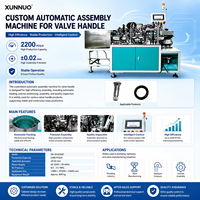 Línea de Ensamblaje de Válvulas de Alta Velocidad XUNNUO Personalizada, Alimentación Automática, Controlada por PLC, Accionada por Motor, 220V, 1 Año de Garantía