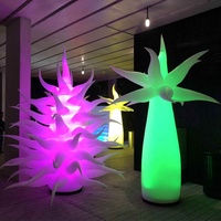 Tube lumineux LED gonflable en forme d'algues marines, décoration marine gonflable personnalisée pour DJ, club, scène de mariage, centre commercial, événementiel