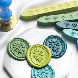 Bâtons de cire à cacheter motif iris pour gaufrage et impression, fournitures pour journalisation de mariage - Product Image 3