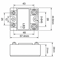 Relay Solid State AC MGR-1 A4880 Relay Tegangan Rendah Instalasi Panel Relay Solid State