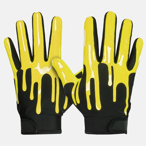 Gants récepteurs de football américain imprimés personnalisés de haute qualité Dernier style Offre supérieure en cuir synthétique imperméable - Product Image 3