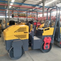 Rouleau compresseur vibrant diesel, mini-compacteur pour sol et asphalte