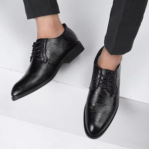 Elegant Style Full Genuine Leather Luxury Formal Customized <b>Waterproof</b> Slip-On Business Men's Oxford <b>Shoes</b> - Product Image 4