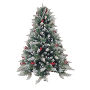 2026 New Hot Selling 180CM Lifelike Artificial Artificial Christmas <b>Tree</b> and Decorations with Dense Needles Red Berries - Product Image 1