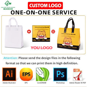 Bolsa Térmica Desechable Ecológica Personalizada, Bolsa de Aislamiento No Tejida con Cierre de Velcro para Entrega de Alimentos - Product Image 2