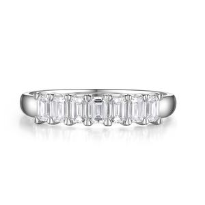 Bague en argent naturel de qualité supérieure avec 7 diamants taillés pour femme, bijoux de fiançailles et de mariage, disponible au prix indiqué en Inde - Product Image 3