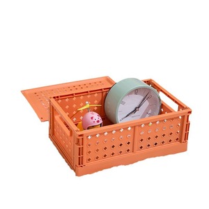 Foldable Storage Box With Lid <b>Rectangle</b> Medium Blue Large Blue Cube <b>Bin</b> For Toys Books Snacks Student Use - Product Image 5