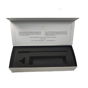 Emballage de boîte rigide personnalisé de luxe en matériaux recyclés gaufrés pour les flacons pulvérisateurs d'huile et de <span class=keywords><strong>vinaigre</strong></span> avec logo personnalisé - Product Image 4