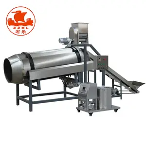 High Quality Stainless Steel Seasoning Mixing Machine For Snack Fully Automatic Flavoring Machinery For Potato Chips Snacks