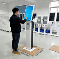 Kiosque en libre-service WUXIN avec lecteur de codes-barres, lecteur de cartes, machine de gestion des files d'attente pour hôpitaux, système de point de vente, kiosque de paiement