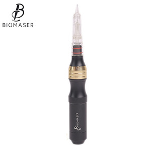 Machine de micropigmentation Biomaser pour maquillage permanent, pistolet à tatouer pour sourcils, certifiée CE, en aluminium noir et argent - Product Image 2