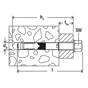 Anclaje de expansión Fischer FH 18x con tornillo de cabeza hexagonal (20 piezas) - Product Image 4
