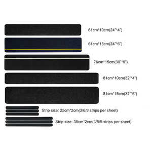 Cinta Antideslizante Negra de PVC, Fuerte Adhesión y Resistente a la Intemperie, Rollo de Tira Antideslizante Universal para Interiores y Exteriores - Product Image 6