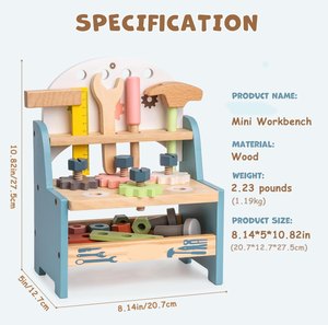 <span class=keywords><strong>Mini</strong></span> ensemble d'établi Montessori pour enfants outil de jeu en bois pour les tout-petits de 3 4 5 ans garçons et filles - Product Image 5