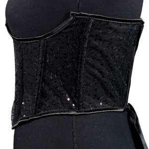 Alluring 25cm Floral Embroidery Bust-Lift <b>Corset</b> <b>Belt</b> with Boning for Hourglass Shape - Product Image 3