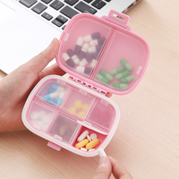 Vente chaude, organiseur de pilules de voyage à 8 compartiments, boîte à pilules quotidienne, porte-médicaments portable, boîte à pilules
