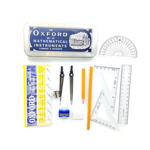 Hot Selling 13pcs Oxford Compass Divider Mathematical <strong>Set</strong> in Tin Box Back to School Students Durable Metal Material - Product Image 2