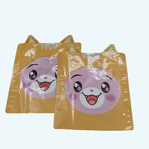 Customized Baby Boxy Moisture Proof Flexible Packaging Special Shape Baby Foxy Rocky Plastic Glossy Packaging Heat Sealing Bags