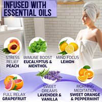 Vapeurs de douche Aromathérapie Relax Bombes de douche Private Label Les ingrédients sûrs durent longtemps Effet de dissolution