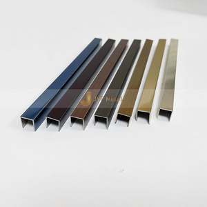 EX735 Stainless Steel Tile Trim Outer <b>Corner</b> Profile Modern Style Metal <b>Corner</b> Profile U Shape Edge for Apartment-Durable - Product Image 1