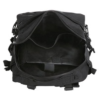 Sac à dos tactique noir design personnalisé unisexe sac Molle étanche avec fermeture à glissière doublure en polyester style tendance