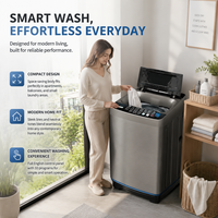 Grey Front Loading Washing Machine 10kg Up Freestanding Washer Class A Energy Rating 1000 RPM Spin Speed Stainless Steel Drum