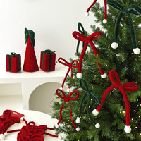 Nœud de décoration de Noël transfrontalier, Pendentif pour sapin de Noël, Décoration de scène de fêtes, Composition de vitrine